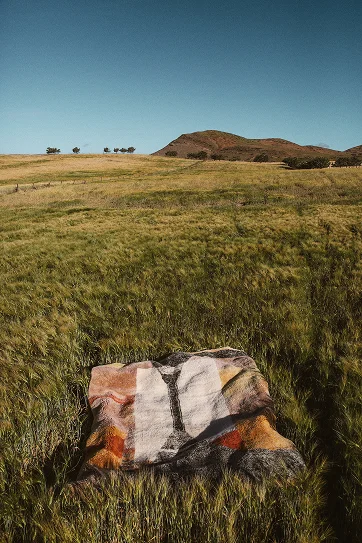 Tissage main laine longues fibres